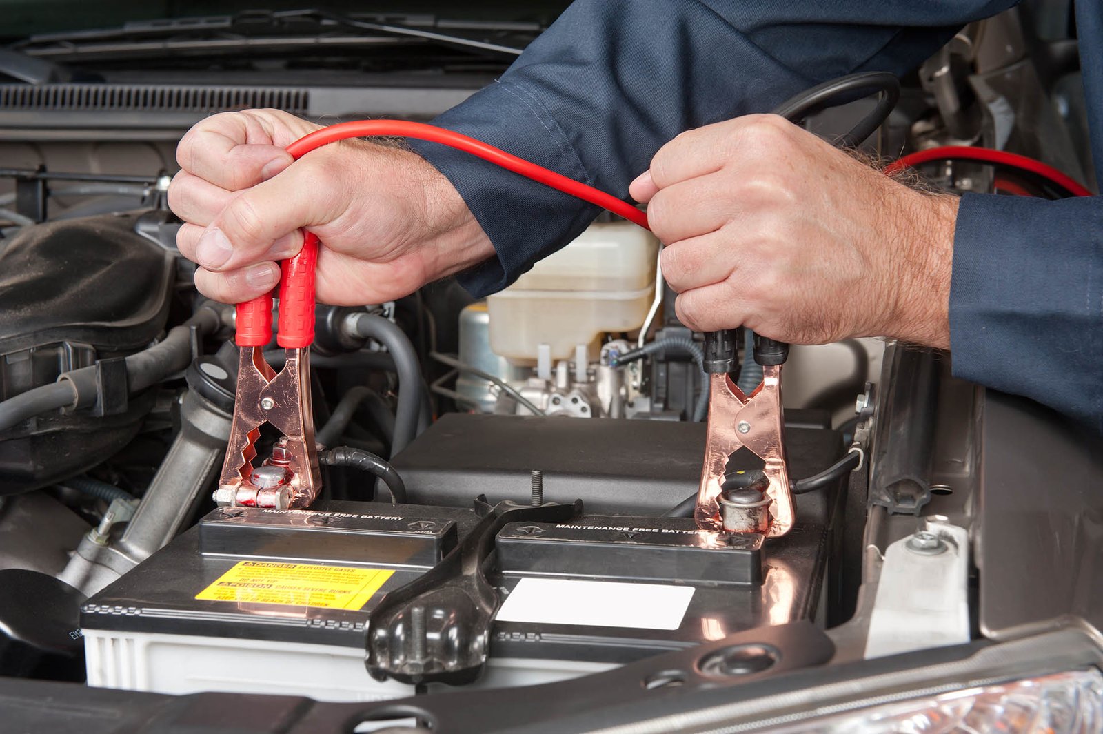 battery cables Battery boost and roadside jump start service for stranded vehicles